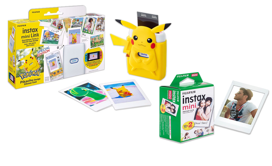 Fuji - Instax Mini link Nintendo Pokemon Special Kit + Instax mini film 20shots - Bundle