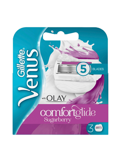 Venus&olay comfortglide sugarberry -vaihtoterä 3 kpl