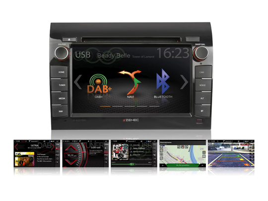 Zenec Z-E3756 multimediasoitin Fiat