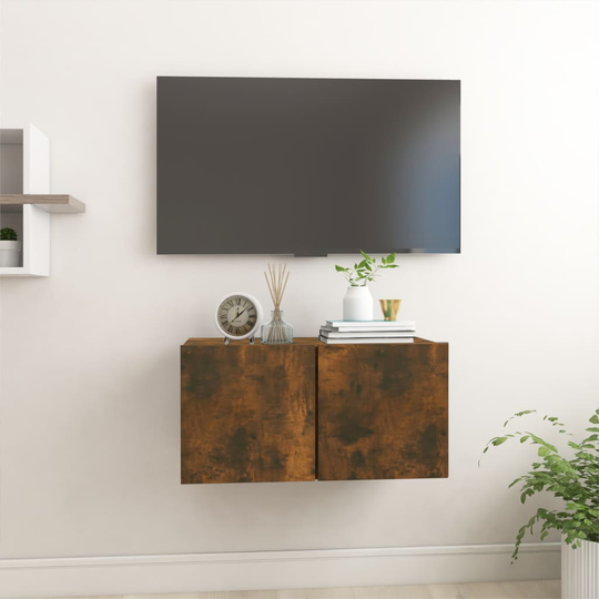 vidaXL Riippuva TV-taso savutammi 60x30x30 cm tekninen puu