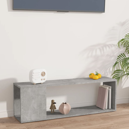 vidaXL TV-taso betoninharmaa 100x24x32 cm lastulevy