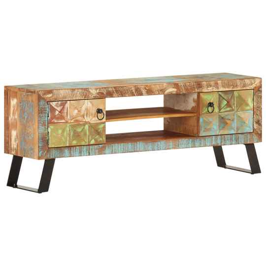 vidaXL TV-taso 120x30x46 cm kierrätetty täyspuu