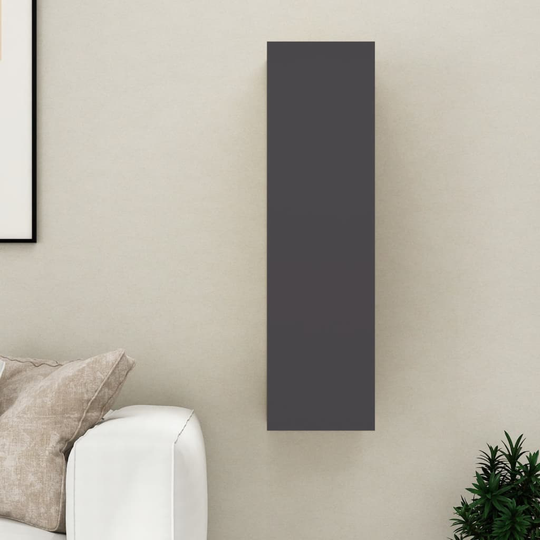 vidaXL TV-taso harmaa 30,5x30x110 cm lastulevy