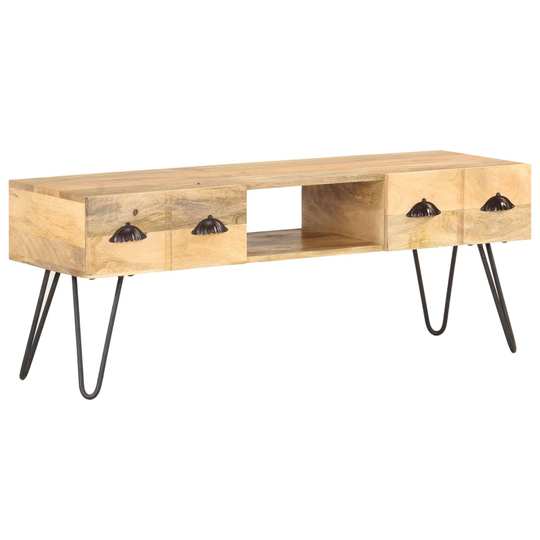 vidaXL TV-taso 120x35x45 cm täysi mangopuu