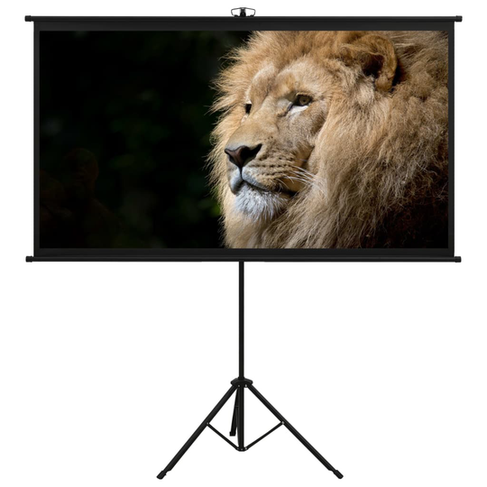 vidaXL Valkokangas jalustalla 100" 16:9