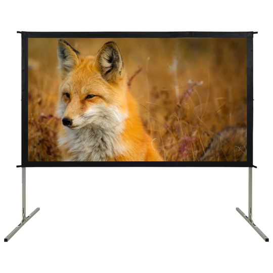vidaXL Nopeasti taitettava valkokangas 90" 16:9